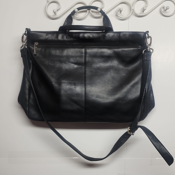 HOBO Other - HOBO INTERNATIONAL Black Leather Unisex Bag. Organizer Carryall Minimalist Sz L